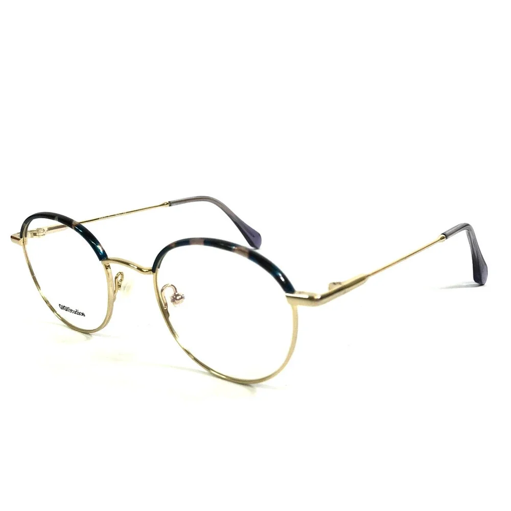 Gigi Studios Eyeglasses Frame TRIBECA 63510/3 Blue Gray Tortoise Gold 48-21-145